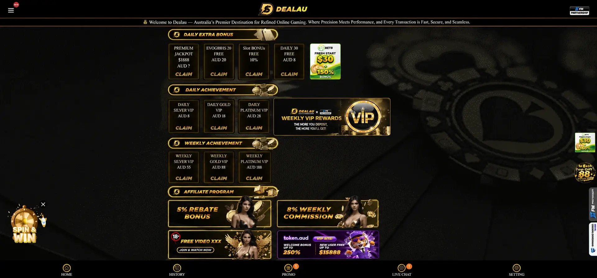 Dealau daily bonus offers